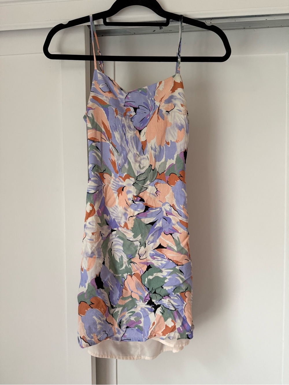 Lulu’s Floral Slip Dress in Lavender & Peach - Women